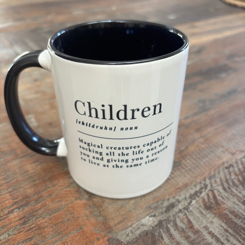Children Definition Mug Funny Sarcastic Gift for‎ Mom Dad Parent Coffee Cup